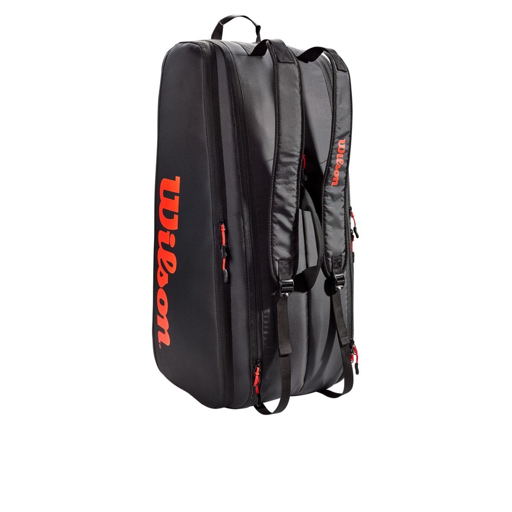Bolso de Tenis Wilson Tour 12 Pk Rojo/Negro