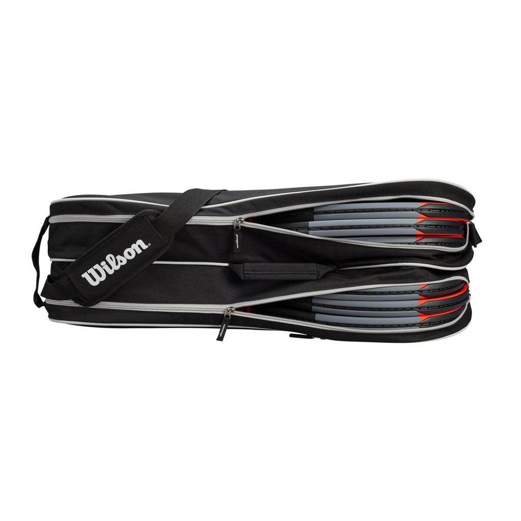 Bolso de Tenis Wilson Advantage II Six Bag Negro/Blanco