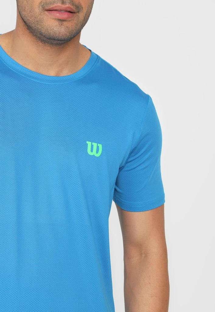 Camiseta Wilson Perforada Caballero 71540 Azul Rey