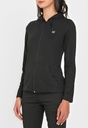 Buzo Con Capota Wilson C/R French Terry Dama 98395 Negro
