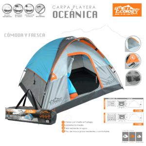 Carpa Ecology Oceánica 2 Personas