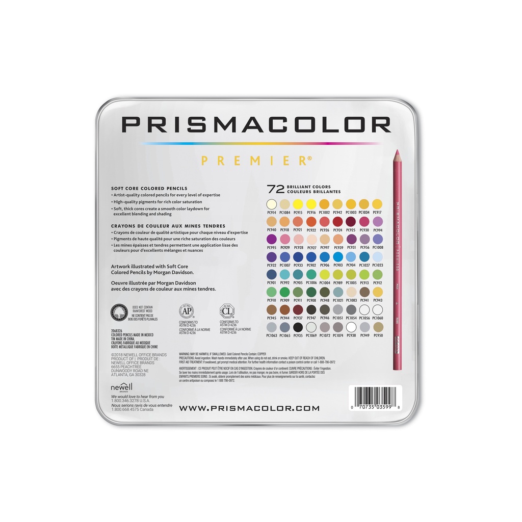 Caja de Colores Premier Prismacolor Cx72