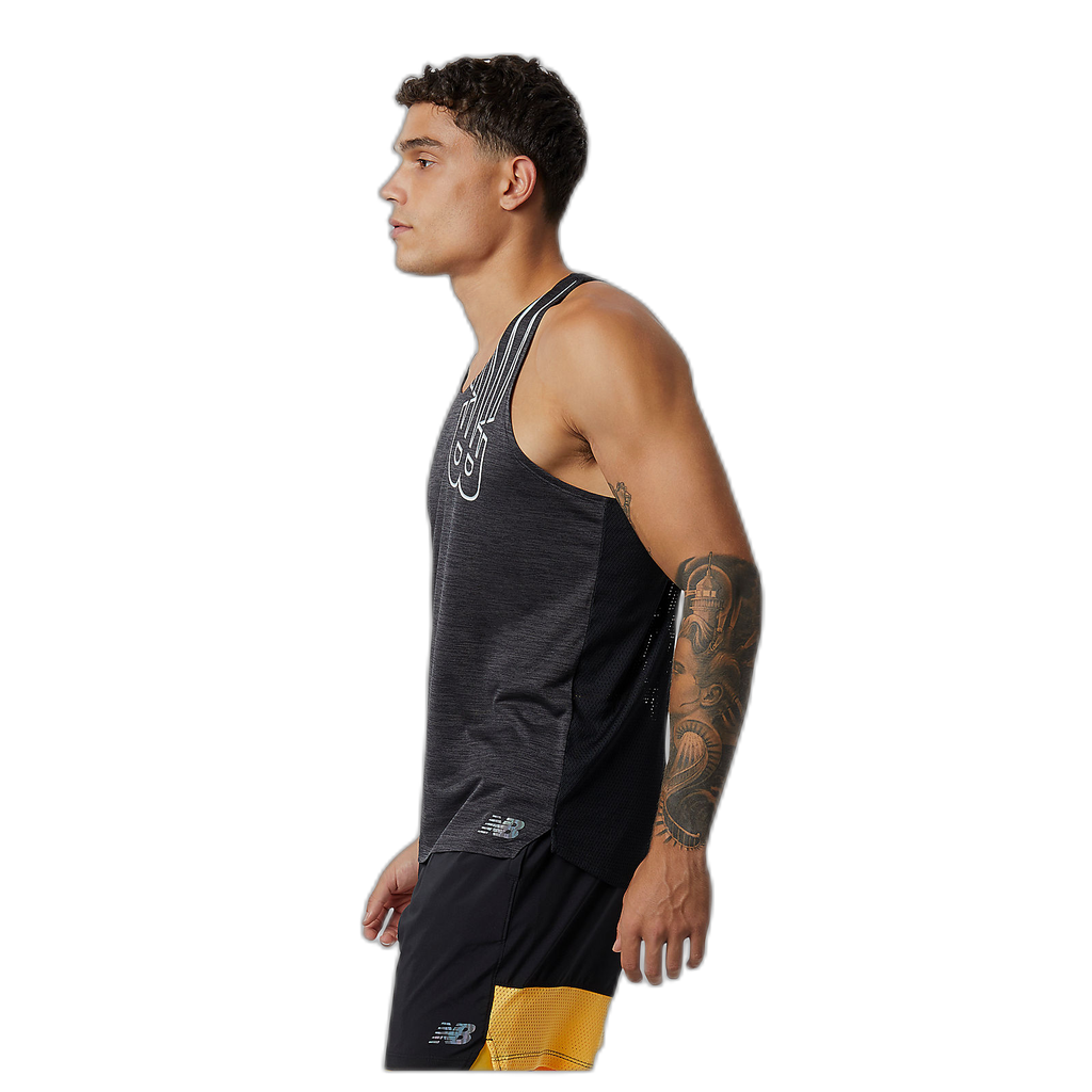 Camiseta de hombre New Balance Printed Fast Gris