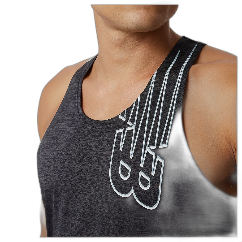 Camiseta de hombre New Balance Printed Fast Gris