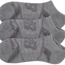 Media Corta Performance No Show 3 Pack Gris