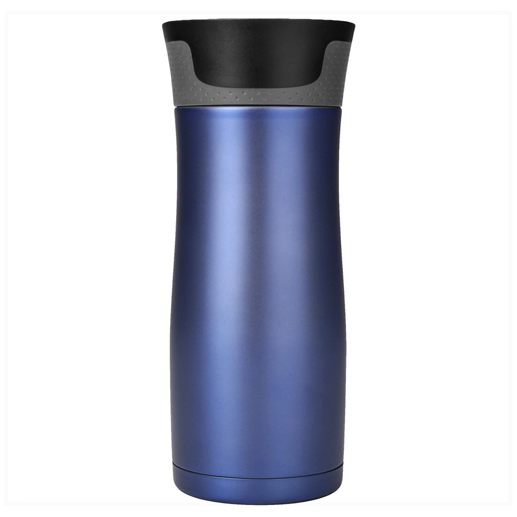 Teorema - Vaso térmico Contigo West Loop 2.0 con capacidad para 473ml.  Cuenta con sistema autoseal que sella automáticamente entre sorbos y botón  de bloqueo 100% a prueba de derrames. Doble pared