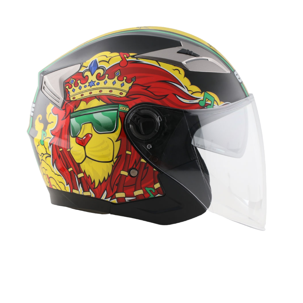 Casco Semi Integral Edge Helmet Jaguar Reggae Doble Visor