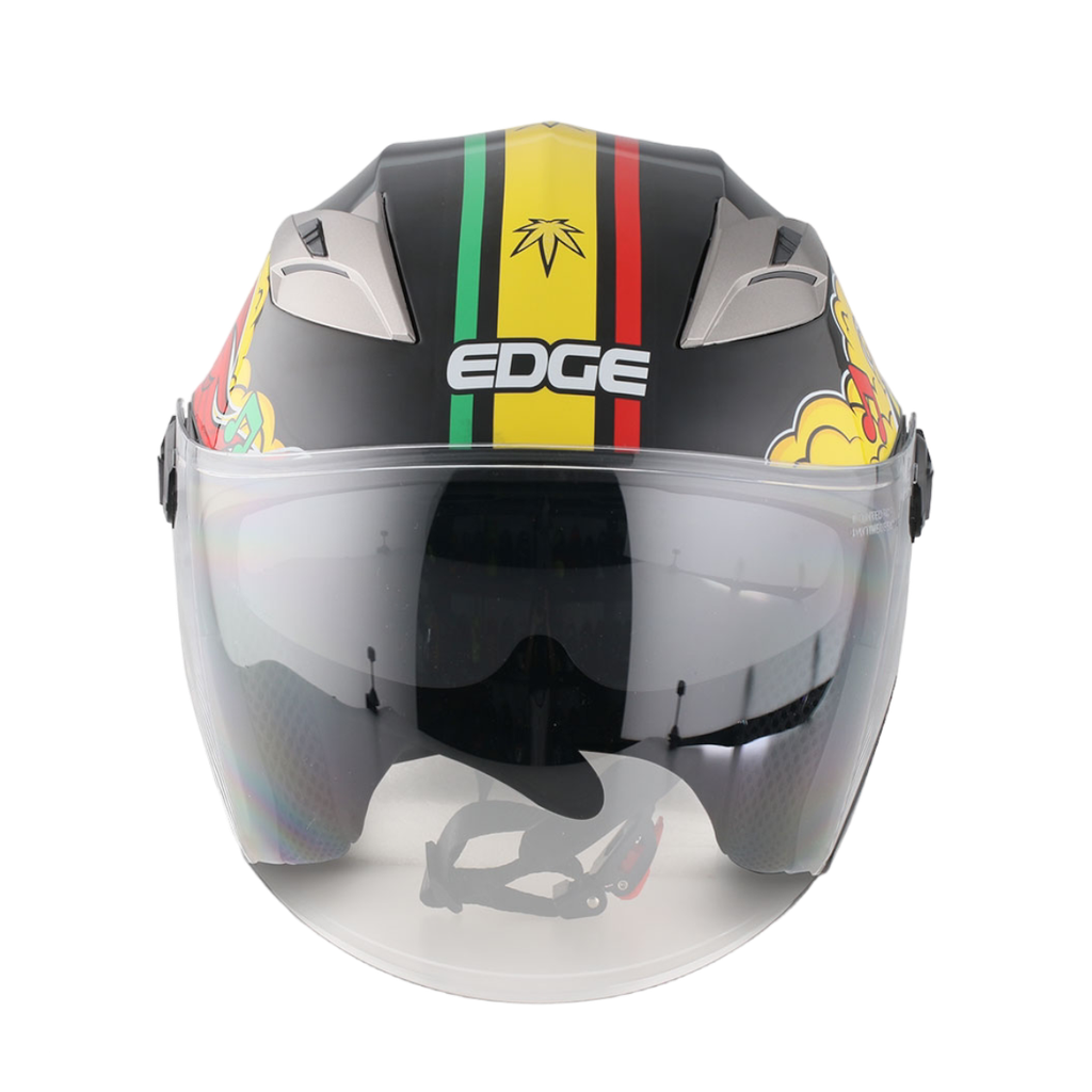 Casco Semi Integral Edge Helmet Jaguar Reggae Doble Visor