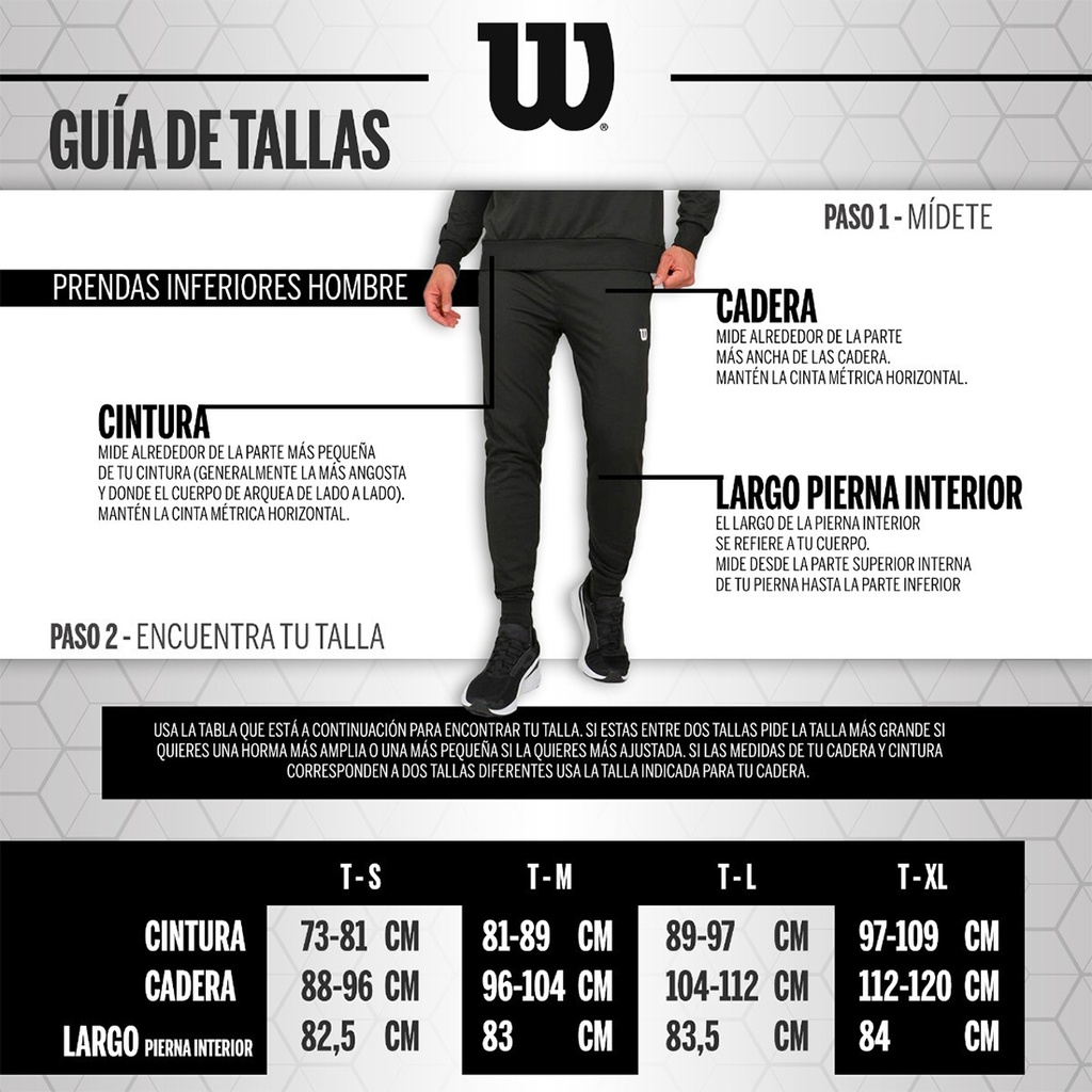 Mono tipo Jogger Wilson French Terry Caballero Gris Oxford