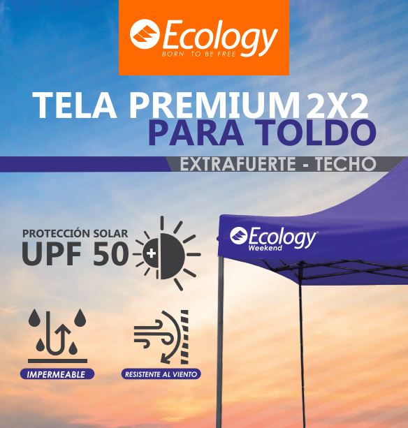 Tela Premium 2x2 para Toldo Ecology Weekend