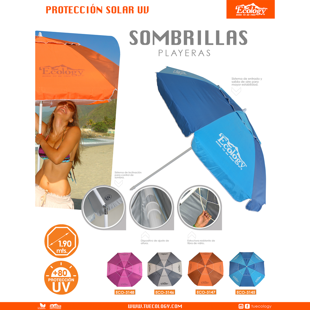 Sombrilla Ecology Uv Fibra Max (1° Edición)