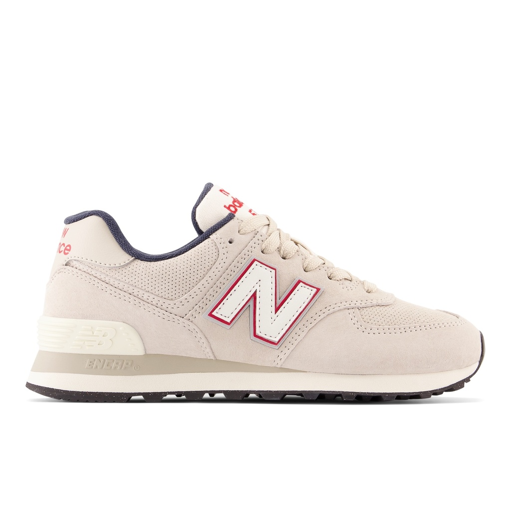 Zapato Lifestyle Mujer New Balance 574 Beige/Rojo (12 pares)