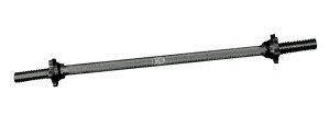 Barra Cromada Estándar para Pesas K6 Recta C/Rosca de 150 cm