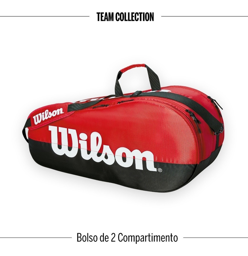 Bolso de Tenis Wilson Team Collection B/R 2C X6 (Z8579-9)
