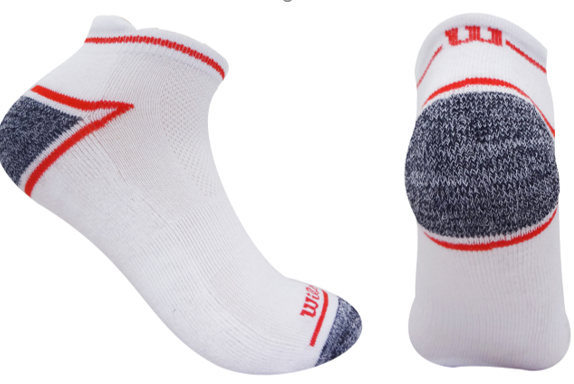 [C0886] Calcetin/Media tobillera deportiva de algodón Wilson Unisex X3 Unitalla