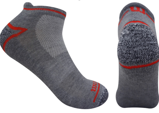 [C0887] Calcetin/Media tobillera deportiva de algodón Wilson Unisex X3 Unitalla