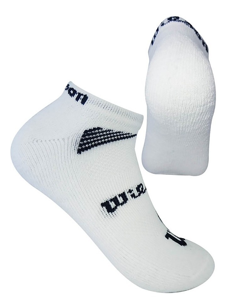 [C0893] Calcetin/Media tobillera de algodón Wilson Unisex X3 Unitalla