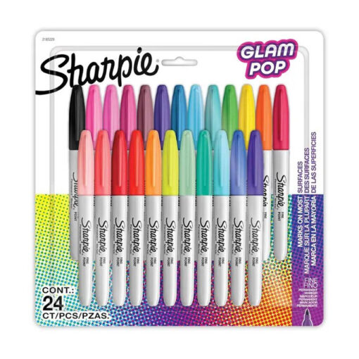 [2185229] Marcadores Sharpie Fine Glam Pop X24