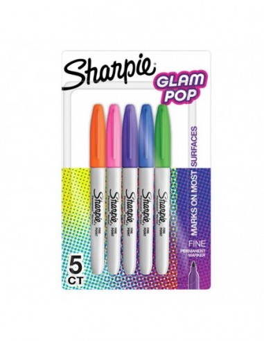 [2185230] Marcadores Sharpie Fine Glam Pop X6